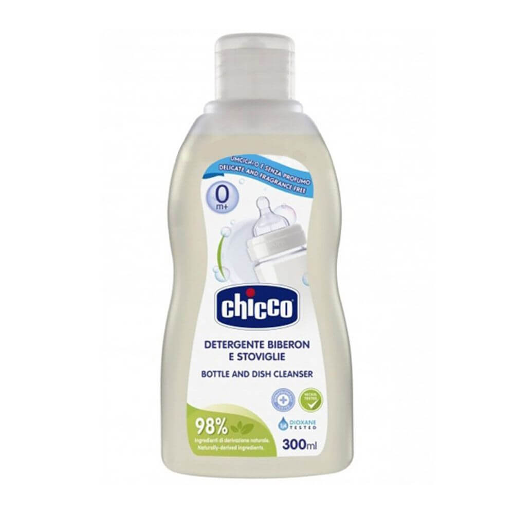 Chicco Препарат за почистване на шишета и съдове 0М+ 300 мл