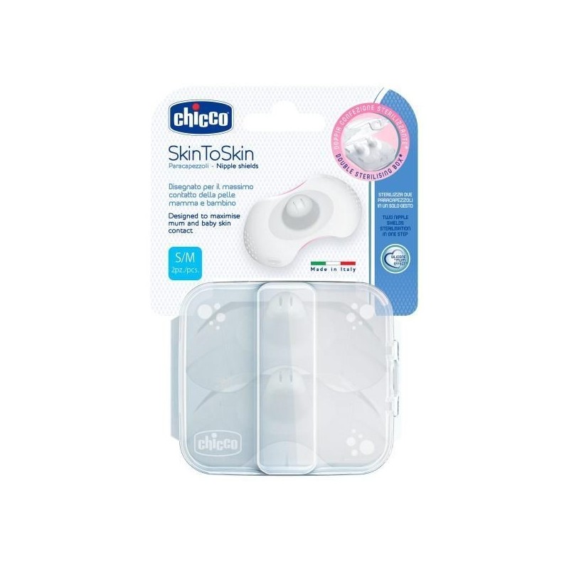 Chicco силиконови предпазители за зърна S-M