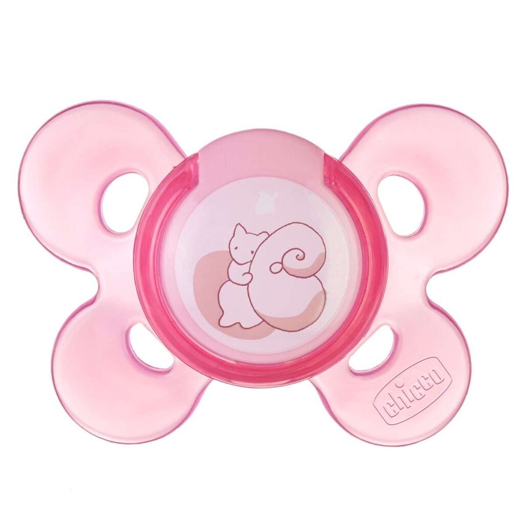 Chicco залъгалка физио комфорт силикон 0-6M момиче х1 бр