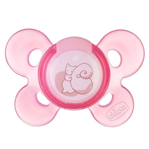Chicco залъгалка физио комфорт силикон 0-6M момиче х1 бр