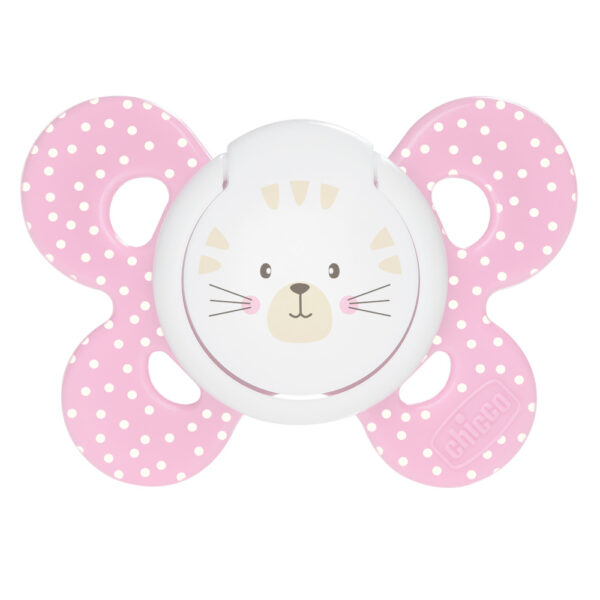 Chicco залъгалка физио комфорт силикон 6-12M момиче х1 бр