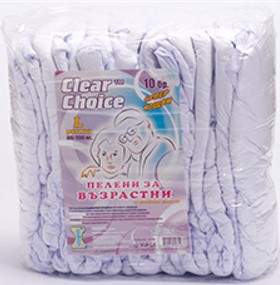 Clear Choice Нощни пелени за възрастни L-Супер, 10 бр.