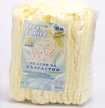 Clear Choice Нощни пелени за възрастни M-Супер, 10 бр.