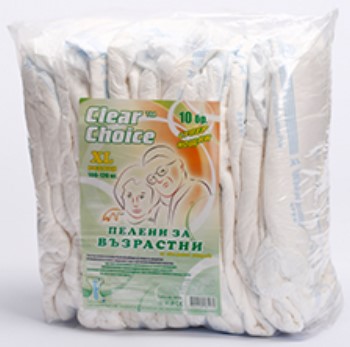 Clear Choice Нощни пелени за възрастни XL-Супер, 10 бр.