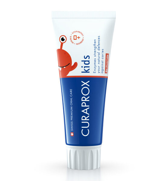 Curaprox Kids Детска паста за зъби ягода без флуорид 0+ г 60 мл