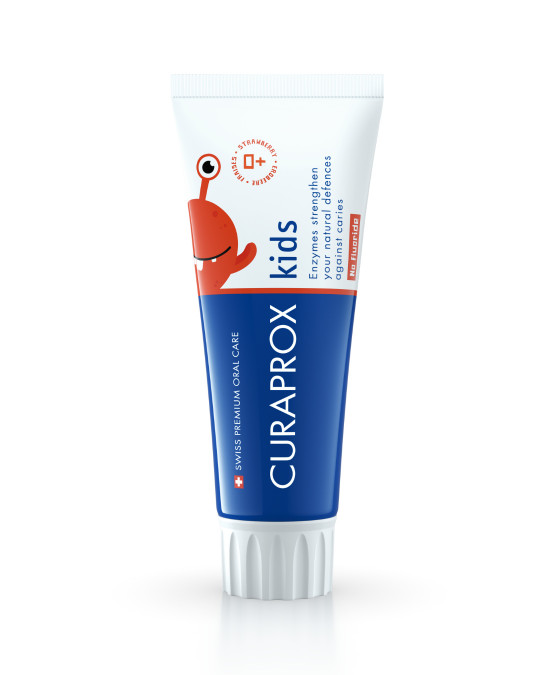 Curaprox Kids Детска паста за зъби ягода без флуорид 0+ г 60 мл