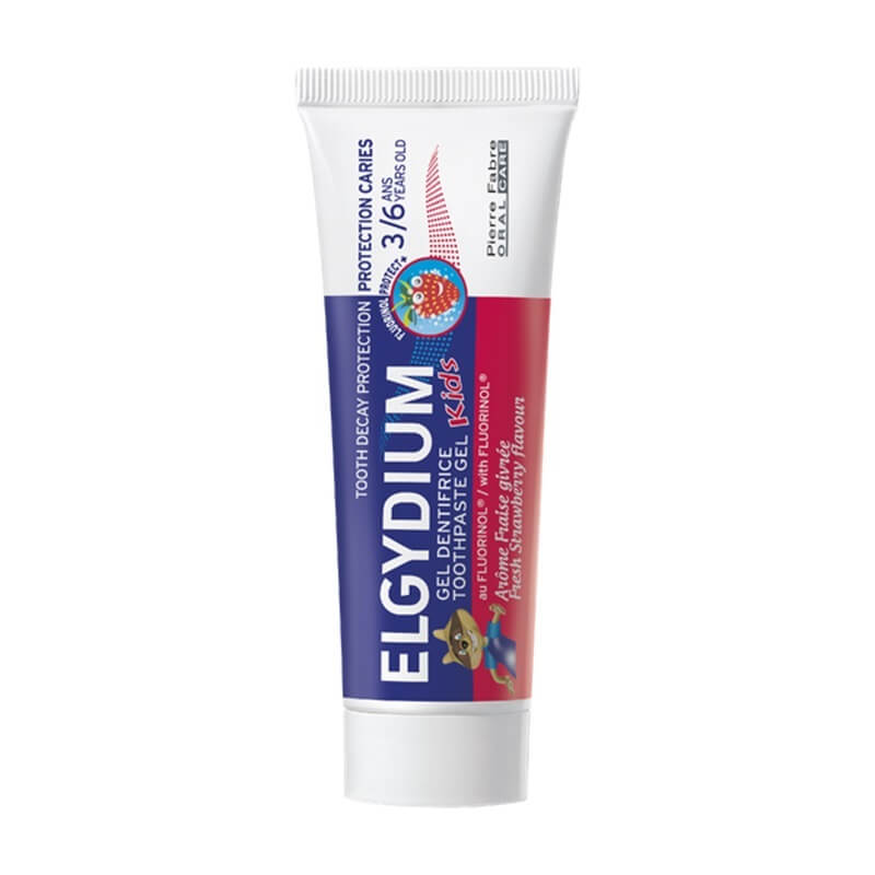 Elgydium Kids Fresh Strawberry Детска паста за зъби ягода 3-6 г. 50 мл