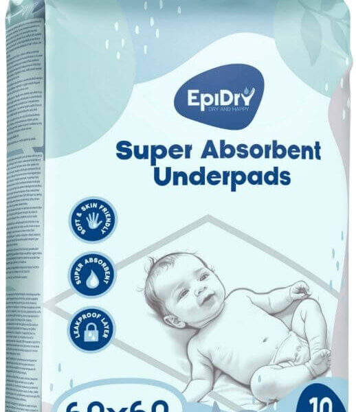 EpiDry Подложки за повиване за еднократна употреба 60 x 60 см х 10 броя
