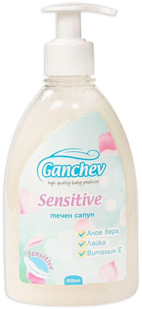 Ganchev Baby Течен сапун сензитив 0М+ 400 мл
