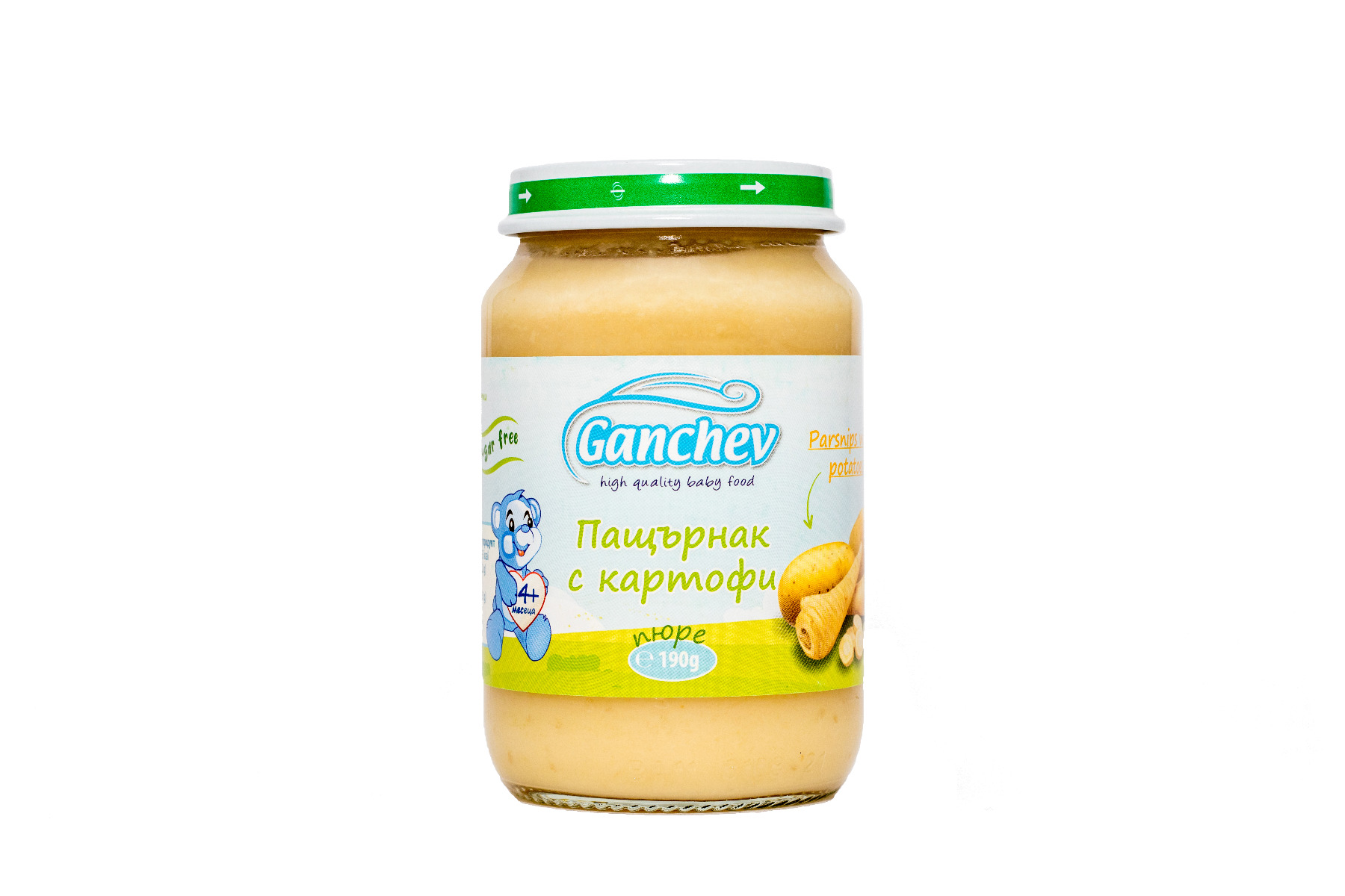Ganchev Пюре пащърнак с картофи 4М+ 190 гр
