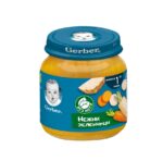 GERBER® Храна за бебета Нежни зеленчуци пюре Моето първо пюре бурканче 125 гр