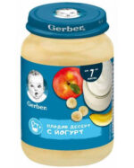 GERBER® Храна за бебета Плодов десерт с йогурт пюре от 7-ия месец бурканче 190 гр - Image 2