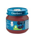 GERBER® Храна за бебета Сливи пюре Моето първо пюре бурканче 80 гр