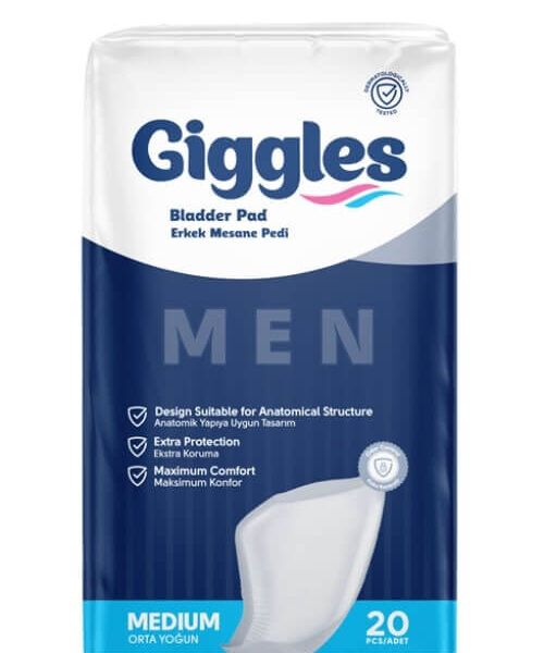 Giggles Урологични подложки за мъже М, 4 капки — 20 бр.