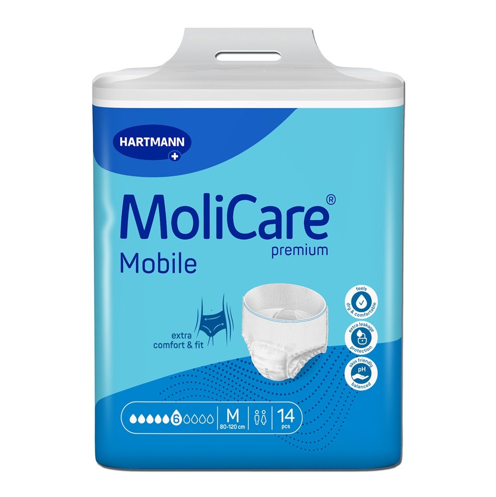 Hartmann MoliCare Mobile Памперс за възрастни - гащи за възрастни размер 6 капки М х 14 бр