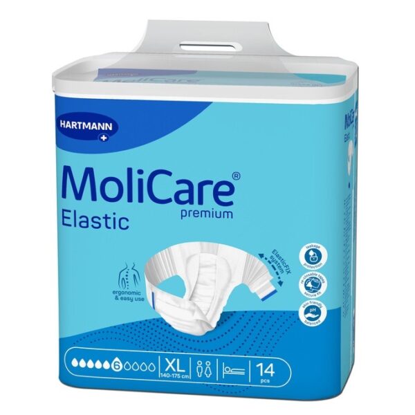 Hartmann MoliCare Premium Elastic Пелени за възрастни 6 капки XL x 14 бр