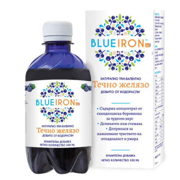 Herbamedica BlueIron Течно желязо за повишаване нивата на желязо 330 мл