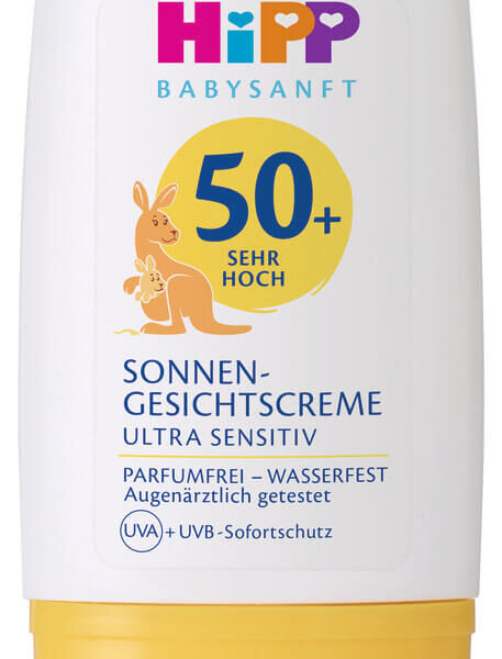 Hipp Baby Детски слънцезащитен крем за лице за чувствителна кожа 0М+ SPF50+ 30 мл