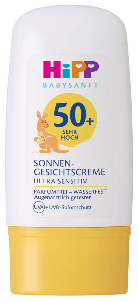 Hipp Baby Детски слънцезащитен крем за лице за чувствителна кожа 0М+ SPF50+ 30 мл