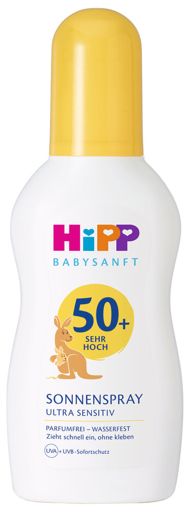 Hipp Baby Слънцезащитен спрей за бебета за чувствителна кожа SPF50+ 150 мл