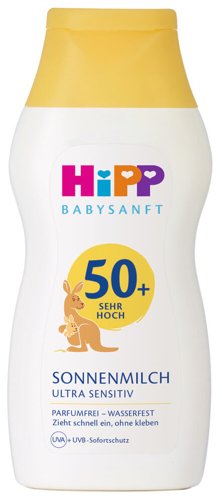 HiPP Baby Слънцезащитно мляко за бебета SPF50+ 200 мл