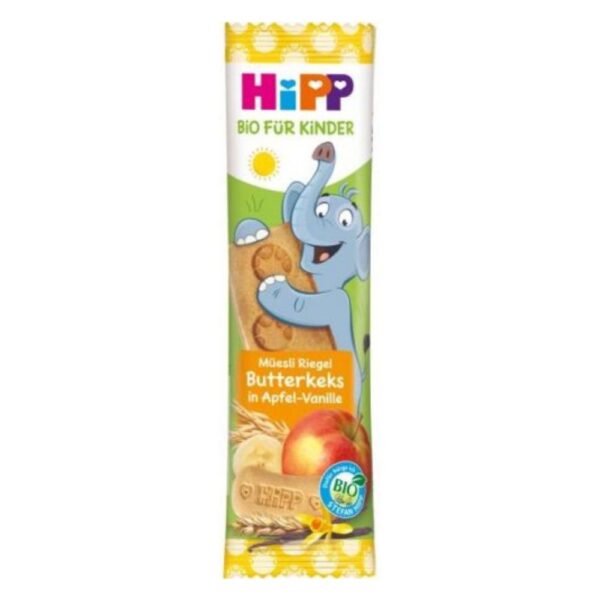 Hipp Био мюсли бар с бисквити, ябълка и ванилия 20 г