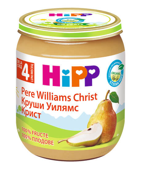 Hipp Био пюре круши "Уилиамс - Крист" 4М+ 125 г