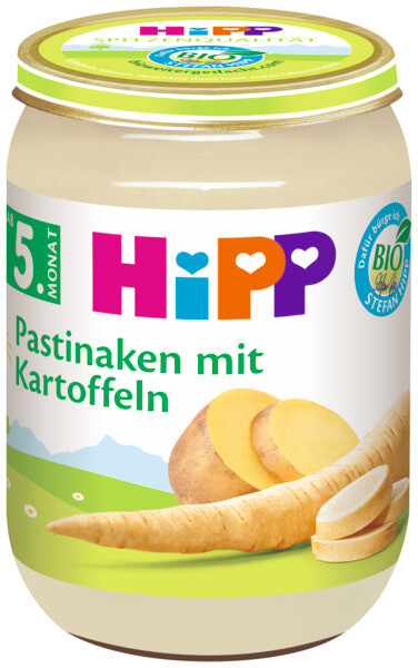 Hipp Био пюре пащърнак с картофи 5М+ 190 г