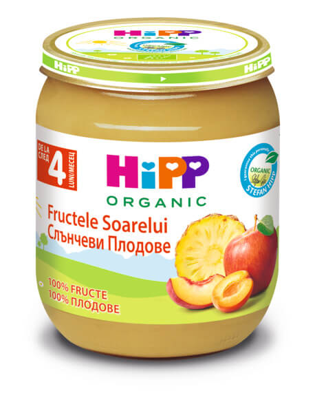 Hipp Био пюре плодов десерт 4М+ 125 г