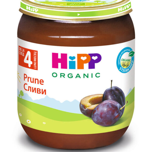 Hipp Био пюре сливи 4М+ 125 г