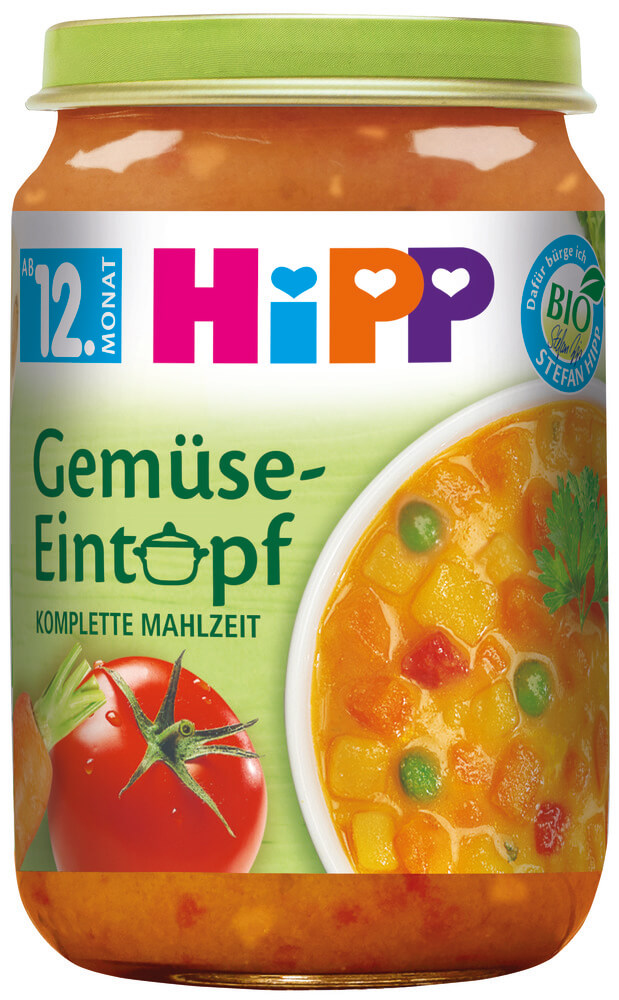 Hipp Био пюре зеленчукова яхния 12М+ 250 г