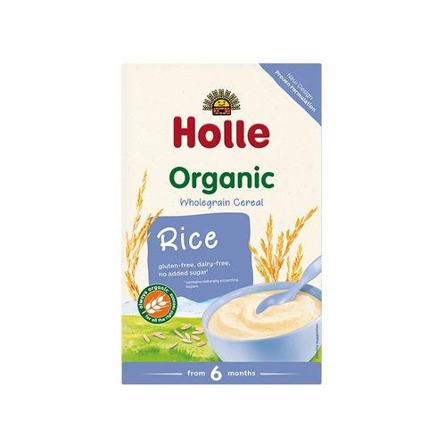 Holle Био бебешка оризова каша без глутен 6М+ 250 гр