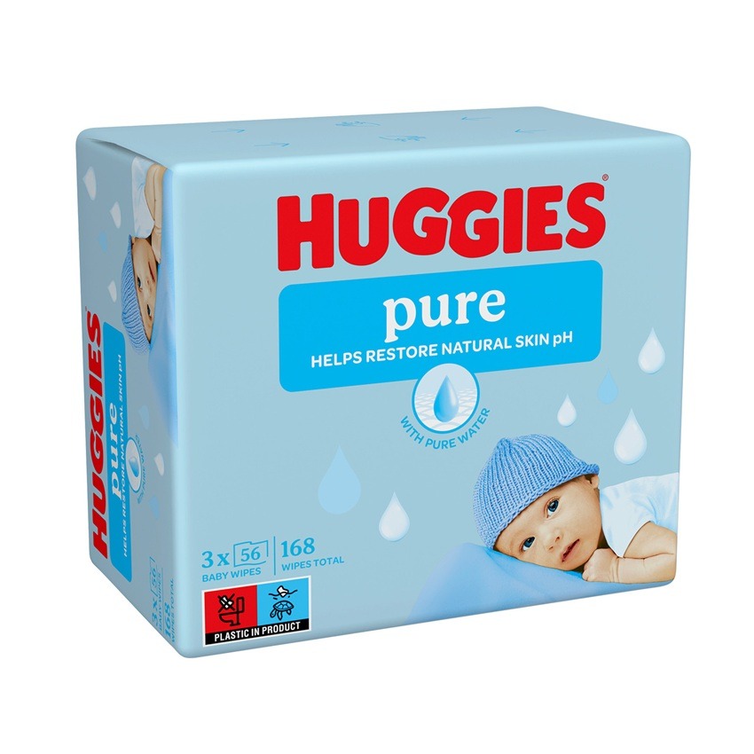 huggies-pure-mokri-k-rpi-s-99-voda-56-br-h-3-paketa-komplekt.jpg Huggies Pure Мокри кърпи с 99% вода 56 бр х 3 пакета Комплект
