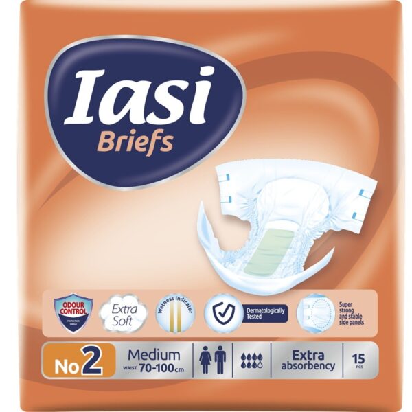 IASI Briefs Пелени за възрастни N2/M, 15 бр.