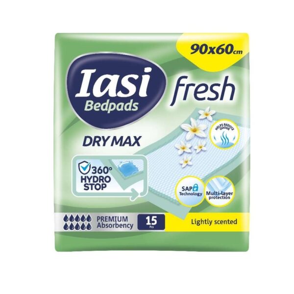 IASI Fresh Абсорбиращи чаршафи XL 60/90 см 15 бр