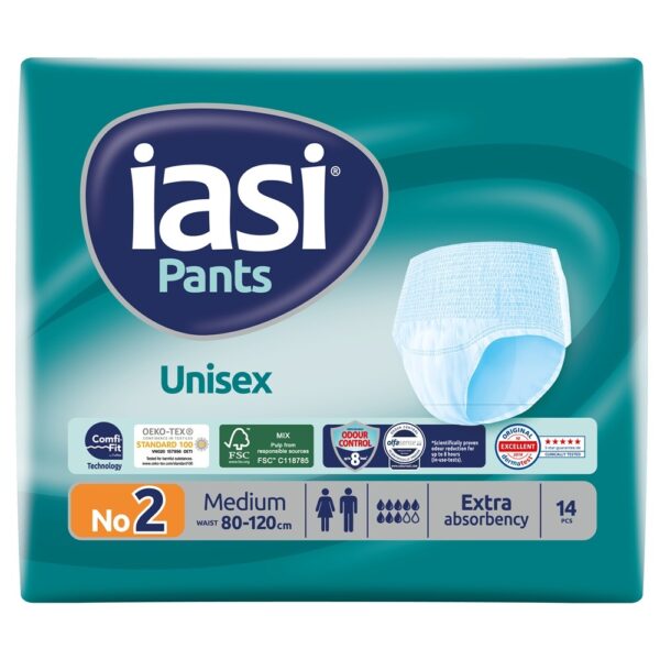 IASI Pants Пелени-гащи за възрастни Unisex N2 M, 14 бр.