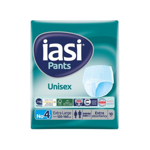 IASI Pants Пелени-гащи за възрастни Unisex N4 XL, 10 бр.
