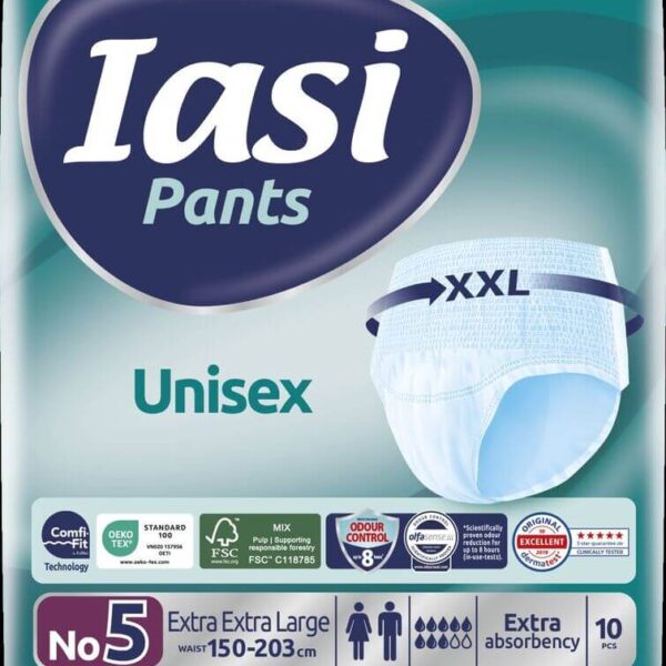 IASI Pants Пелени-гащи за възрастни Unisex N5 XXL, 10 бр.