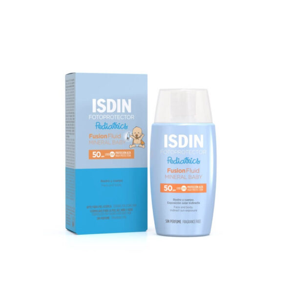 ISDIN Fotoprotector Pediatrics Слънцезащитен минерален флуид за бебета и деца 6м+ SPF50 50 мл