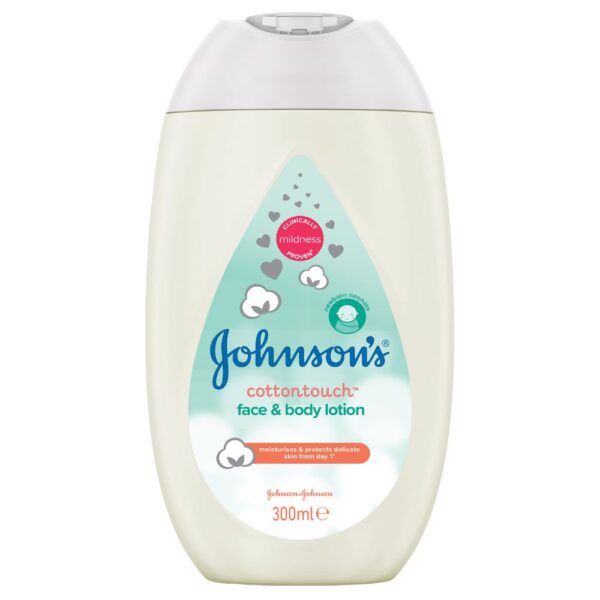 Johnson’s Baby CottonTouch Лосион за лице и тяло за новородени 300 мл