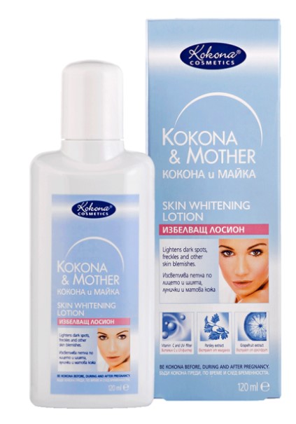 Kokona & Mother Skin Whitening Lotion Избелващ лосион за лице и шия 120 мл