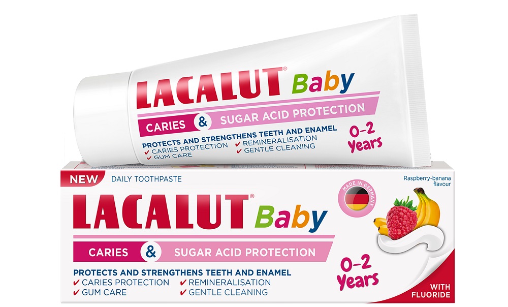 Lacalut Baby Детска паста за зъби против кариес 0-2 г 55 мл