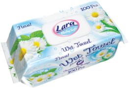 Lara Family Мокри кърпички с екстракт от лайка x100 бр