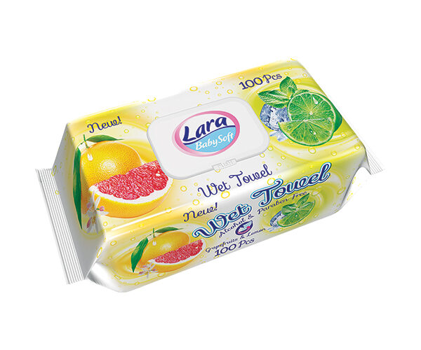 Lara Soft Мокри кърпи с екстракт от цитруси х100 бр