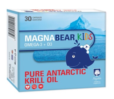 Magnabear Kids Omega-3 + D3 За висок имунитет х30 капсули Magnalabs