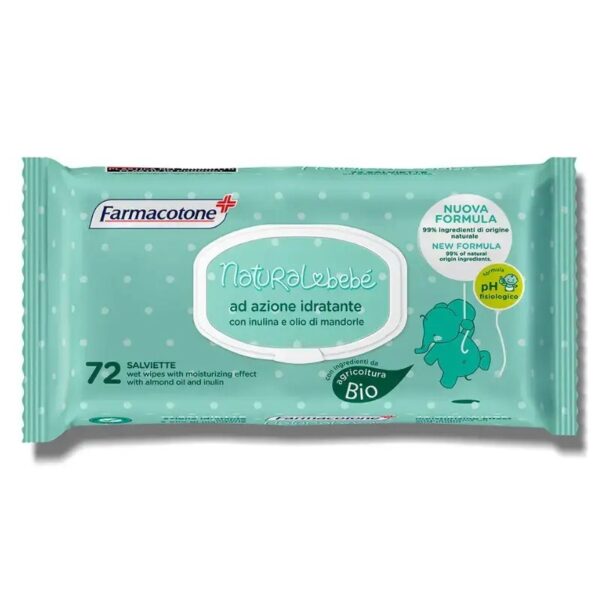 Мокри кърпички Natural bebe с капак х 72 бр