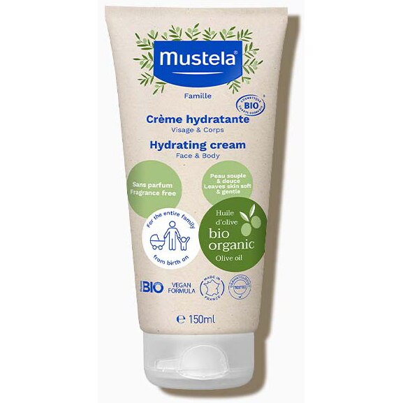 Mustela Bio Хидратиращ крем за лице и тяло 150 мл