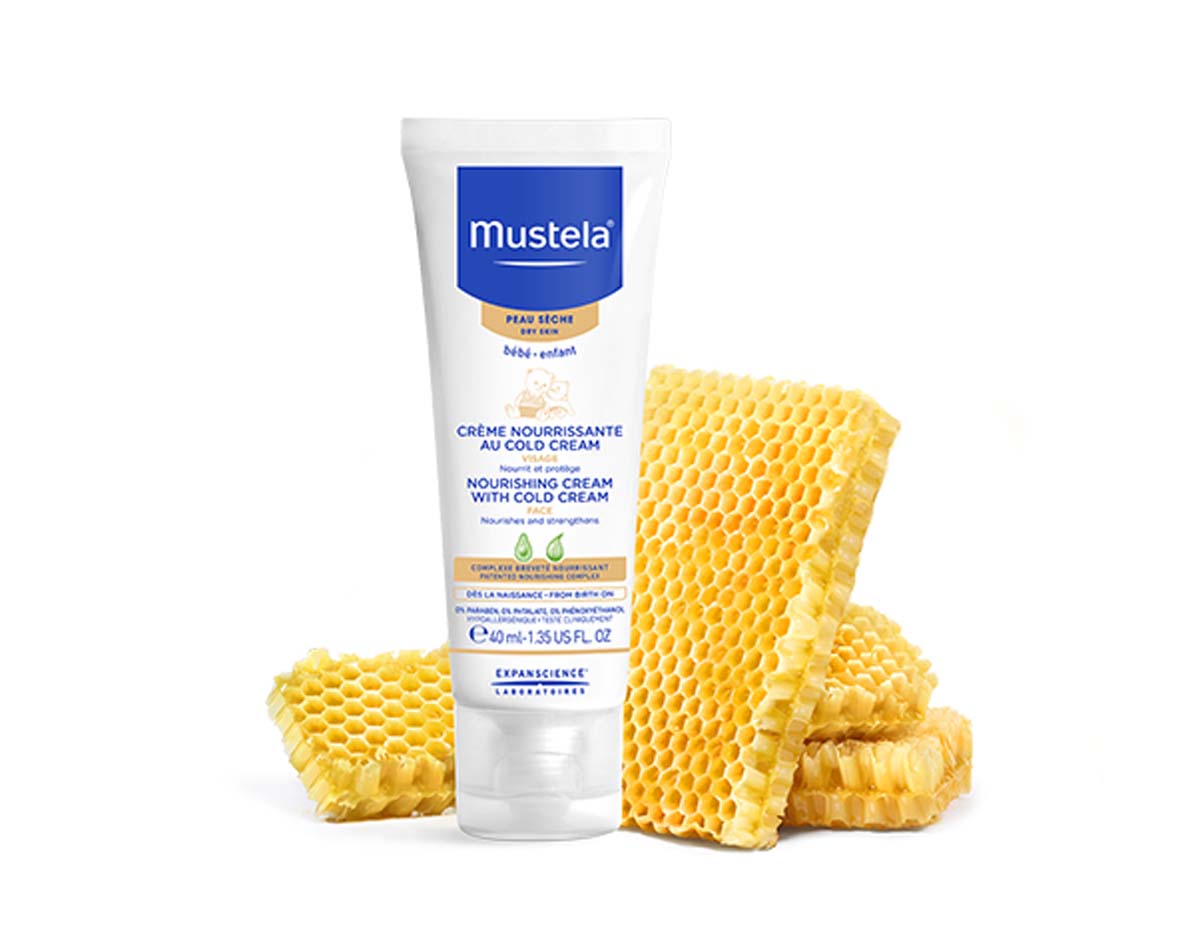 Mustela Крем за лице с колд крем за суха кожа при бебета и деца 40 мл