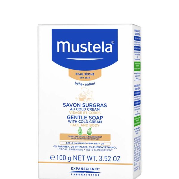 Mustela Нежен сапун с колд крем за суха кожа 100 гр