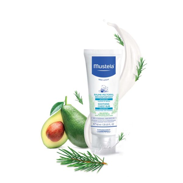 Mustela Пекторален балсам със загряващо действие преди сън 40 мл